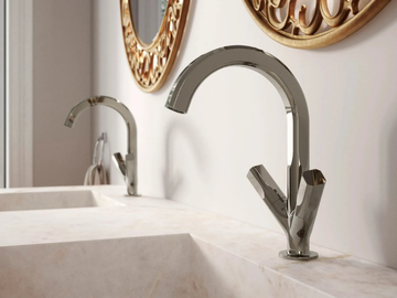 APPIA - 1 hole countertop brass washbasin mixer by Rubinetterie Treemme - view 2